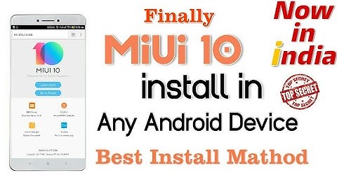 Install MiUi 10 for Redmi Note 4 And Other Redmi Device in India | full Installing trick |