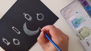 Metallic Watercolors Tutorial-Paul Rubens-Islamic Lamps Watercolor Tutorial