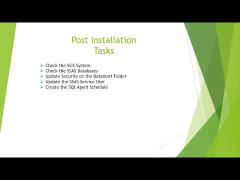 Post Installation Tasks