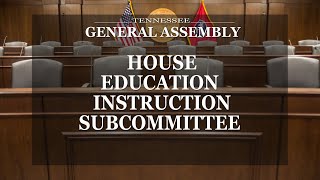 House Education Instruction Subcommittee - March 16, 2021 - House Hearing Room 2