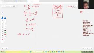 Grade 7 Maths Olympaid Lecture #24 Linear Equations Questions Practice,13 May