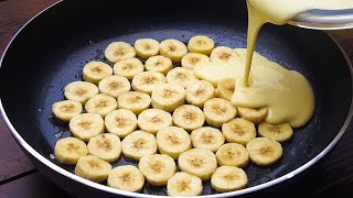 Delicious Banana Cake - 쉬운 바나나 팬 케이크 | Banana Egg Cakes - Cake Recipe