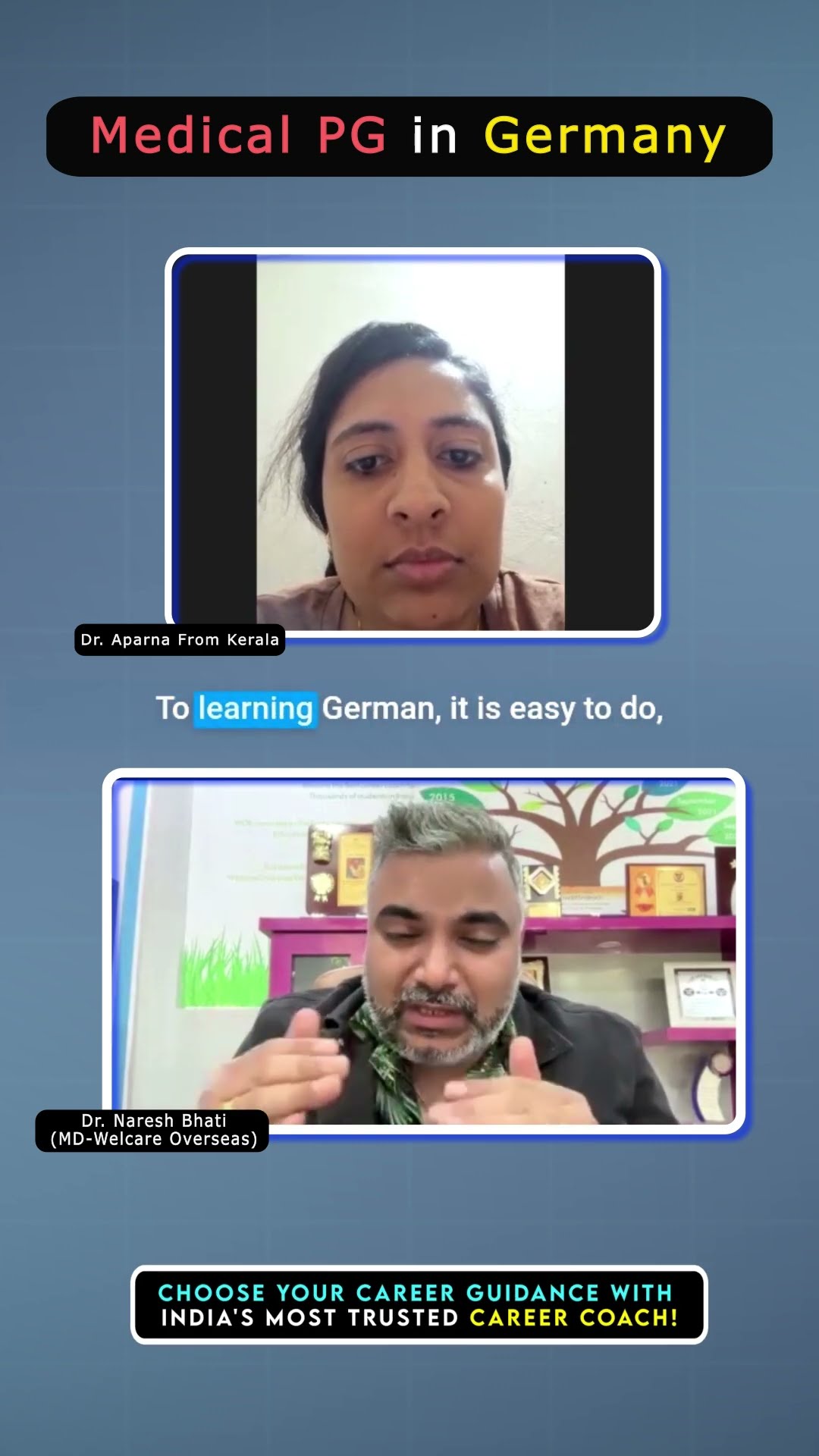 Dr. Aparna - Medical PG · Germany
