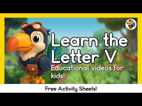 Learn The Letter V: Vibrant Vegetables | Educational Videos For Kids With Tibo the Toucan