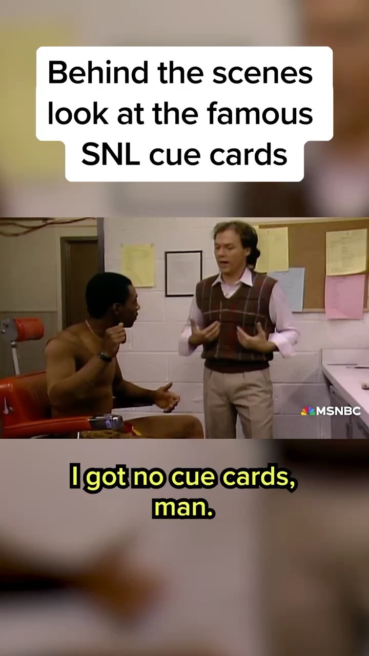 Behind the scenes look at the famous SNL cue cards