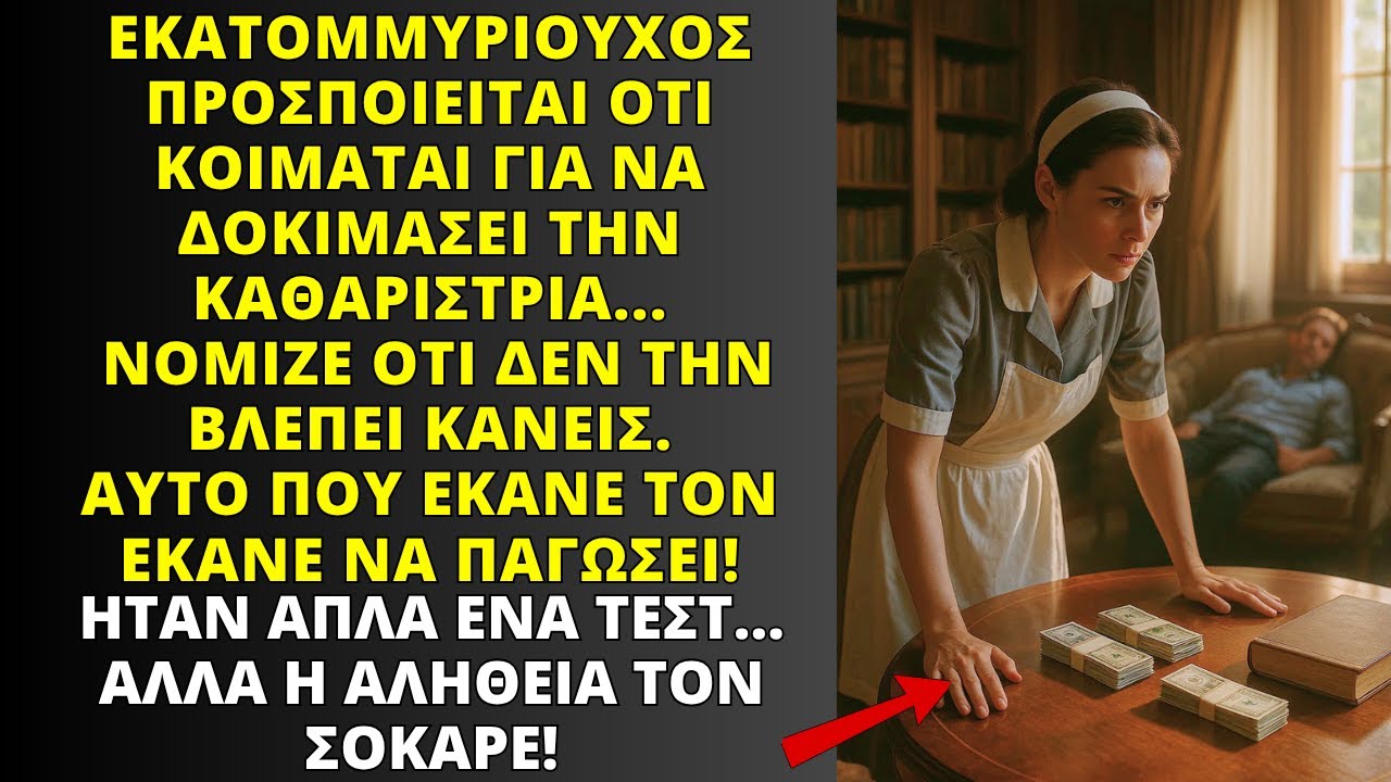 ΕΚΑΤΟΜΜΥΡΙΟΥΧΟΣ ΠΡΟΣΠΟΙΗΘΗΚΕ ΟΤΙ ΚΟΙΜΟΤΑΝ — ΚΑΙ ΠΑΓΩΣΕ ΜΕ ΑΥΤΟ ΠΟΥ ΕΚΑΝΕ Η ΚΑΘΑΡΙΣΤΡΙΑ…