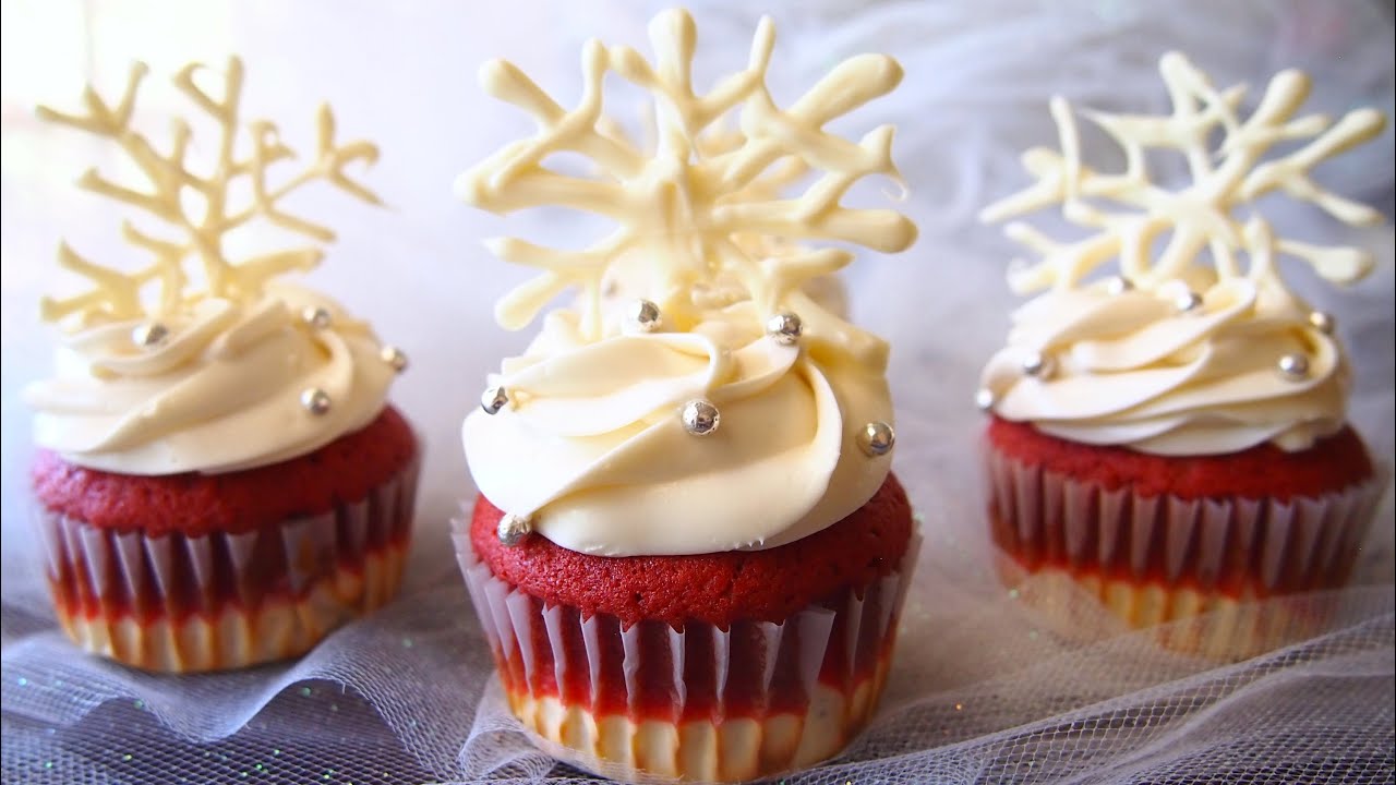 How to Make Cheesecake Red Velvet Cupcakes - YouTube