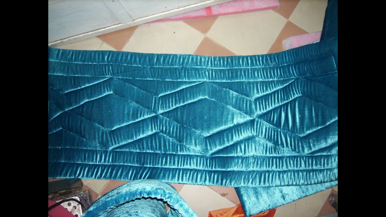 طريقة خياطة لحيفة التي توضع فوق السداري     الجزء الاول   tarikat khiyatat l7of |  PARTIE 1