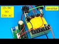 how to make simple inverter, 12DC to 220AC , 2 transistor , G40N60 ,jlcpcb