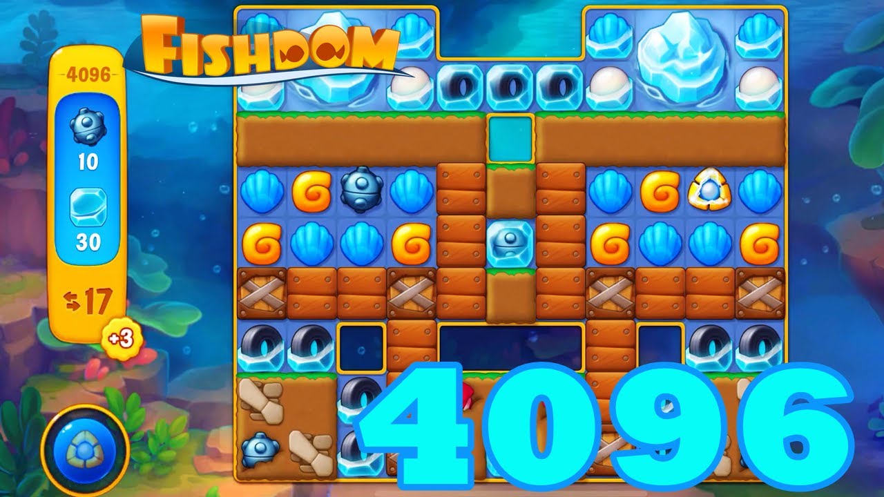 Fishdom Level 4096 HD Walkthrough | 3 - match puzzle game | gameplay ...