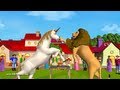 The lion and the unicorn 3d animation english nursery rhyme for children