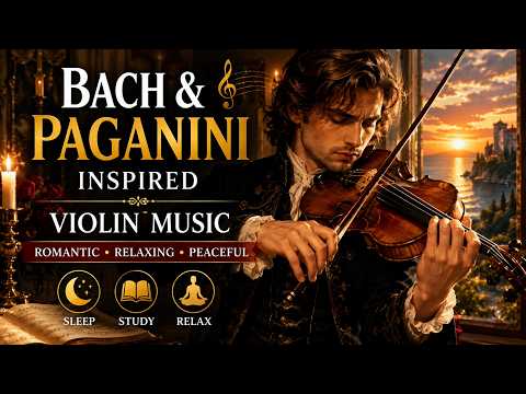 🎻Bach & Paganini Inspired Violin Music | Beautiful Romantic Classical Music for Sleep & Relaxation