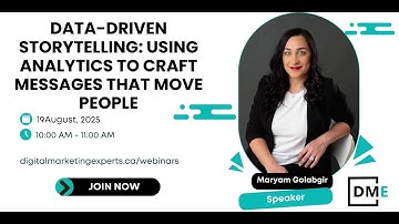 Data-Driven Storytelling: Using Analytics to Craft Messages That Move People webinar