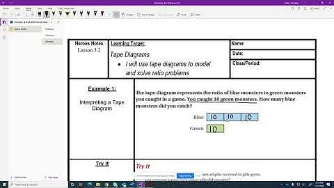 Interpreting Tape Diagrams in Ratio Problems