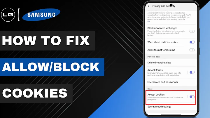 How to Enable & Disable Cookies on Samsung Internet | 2023