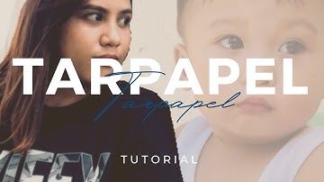 HOW TO MAKE TARPAPEL USING EXCEL