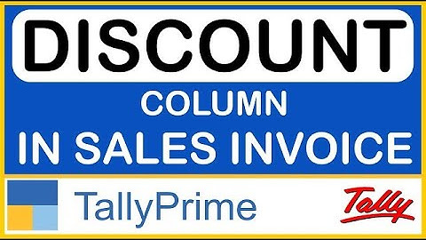 Tally Sale and Purchase Invoices with Discount Column in Tally Prime |Tally tutorial in Hindi