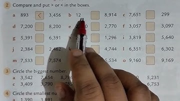 Ex.1C|chapter 1 place value|CBSE class 3 maths|Oxford book|comparison of numbers