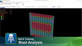 Blast analysis in SACS CE