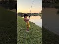 3 year old goes HAM catching blue tilapia on backyard #hugefish #fishing #fish