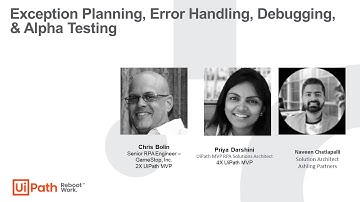 UiPath Tips and Techniques for Exception Planning - Session 1