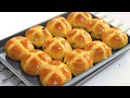 Soft Hot cross buns Recipe/How to make soft Hot Cross Buns/Easter Recipe:Hot cross Buns