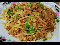 ESPAGUETIS CON CARNE| la mejor forma de hacer espagueti con carne 😍😁