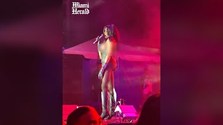 Azealia Banks storms off the stage in the middle of her performance at Wynwood Pride