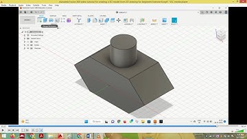 Exercise 6 Autodesk Fusion 360 video tutorial for creating a 3D model from 2D drawing for beginners