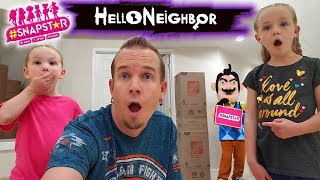 Hello Neighbor in Real Life Steals Our Toys! SnapStar Collectibles Scavenger Hunt!