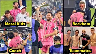 Download lagu Messi Reaction to 5th TROPHY with Inter Miami Full Celebration vs Cruz Azul