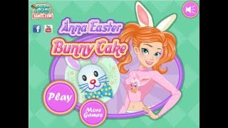 Easter Day Dessert Bunny Cake Game Video Made By Disney Frozen Princess Anna screenshot 3