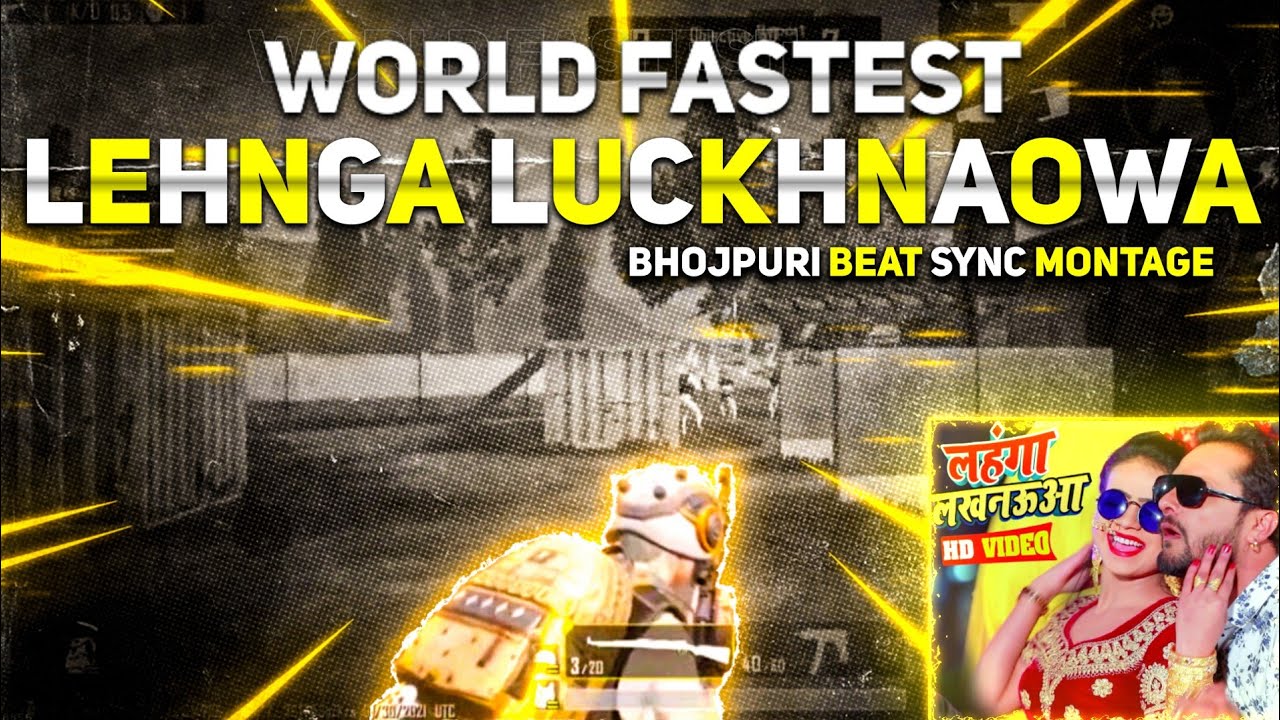 लहंगा लखनऊआ - Lehnga Lucknaowa  Pubg Montage|Bhojpuri Pubg Montage |Khesari Lal Pubg Montage| BGMI |