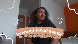 A little update | deleting social media