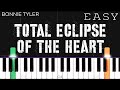 Bonnie Tyler - Total Eclipse Of The Heart | EASY Piano Tutorial