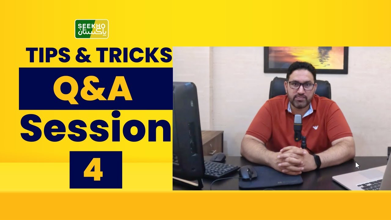 Q&A Session 4 With Bobby Shahzad | Seekho Pakistan | Bobby Shahzad ...
