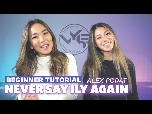 LEARN NOW! Beginner Hip Hop Choreography to @AlexandraPorat 's NEVER SAY ILY AGAIN class=