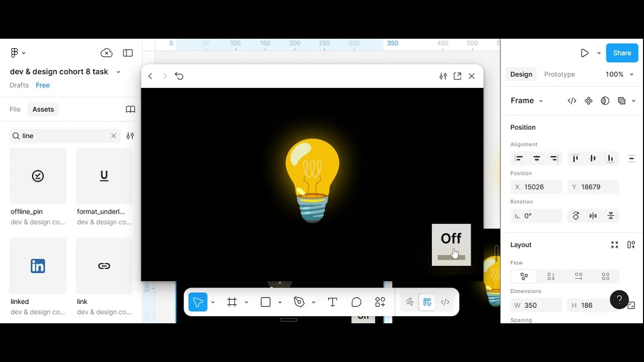 Interactive Light Bulb made in Figma. - YouTube
