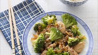 Recette : Sauté de brocolis et poulet au sésame