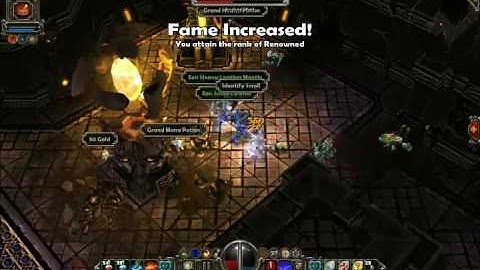 Torchlight HARD gameplay - Destroyer AOE grind and single target damage channeling