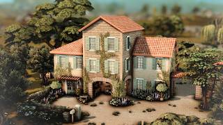 Italian Countryside Home with farm | The Sims 4 | Stop Motion Build [No CC]