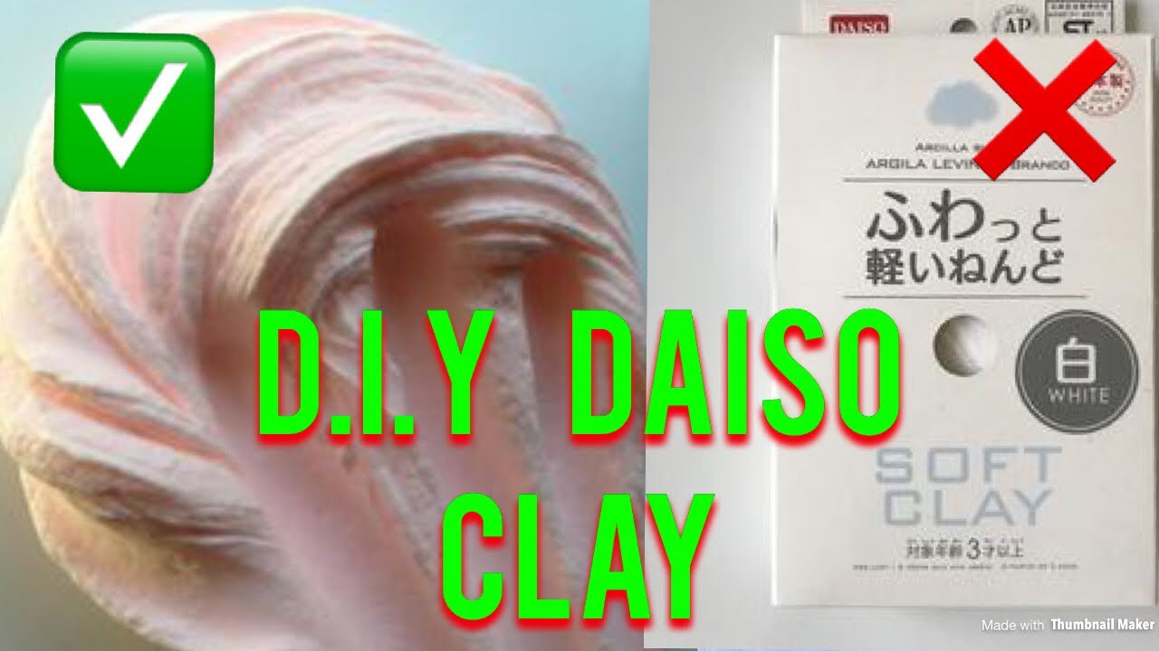 How to make your own Daiso soft clay~DIY Daiso clay 