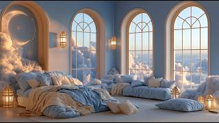 Dreamy Cloud Bedroom Ambience · Slowly Moving Clouds & Peaceful Ambient Music · 1 Hour