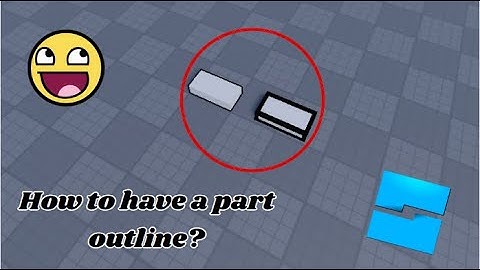 How to have a part outline? (Roblox studio)
