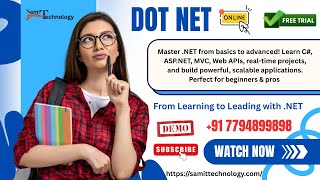 Dot Net Full Stack | Tutorial | Beginners | Online Course | Training | Certification | Demo |