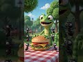 🐜Ant vs Lizard Burger Heist Gone Wrong😂#FunnyCartoon #AntVsLizard #ComedyShorts #TryNotToLaugh #fyp