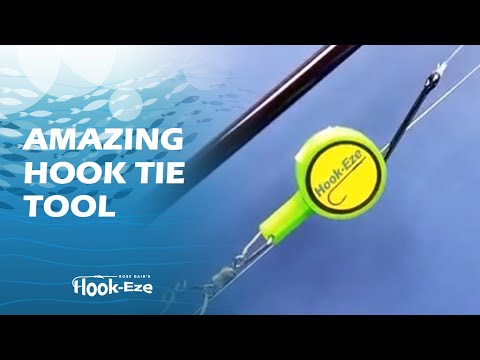  HOOK-EZE Fishing Knot Tying Tool - Fishing Accessories for  tieing Fishing line to Fishing Hooks - Cover Sharp Hooks Fishing Equipment  to tie Knots Quick - for Fly Fishing Accessories 