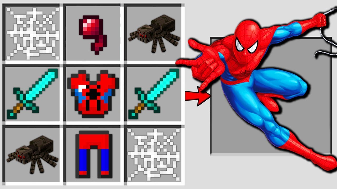 minecraft spiderman