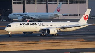 JAL Airbus A350-1000 JA02WJ Landing at Tokyo Haneda 34L | Japan Airlines | HND/RJTT