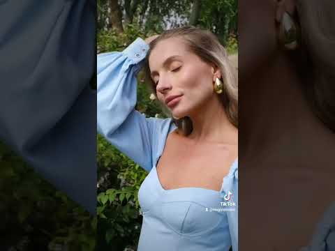 Коктейльное платье с чашками Арт. 401 , небесный, видео 1